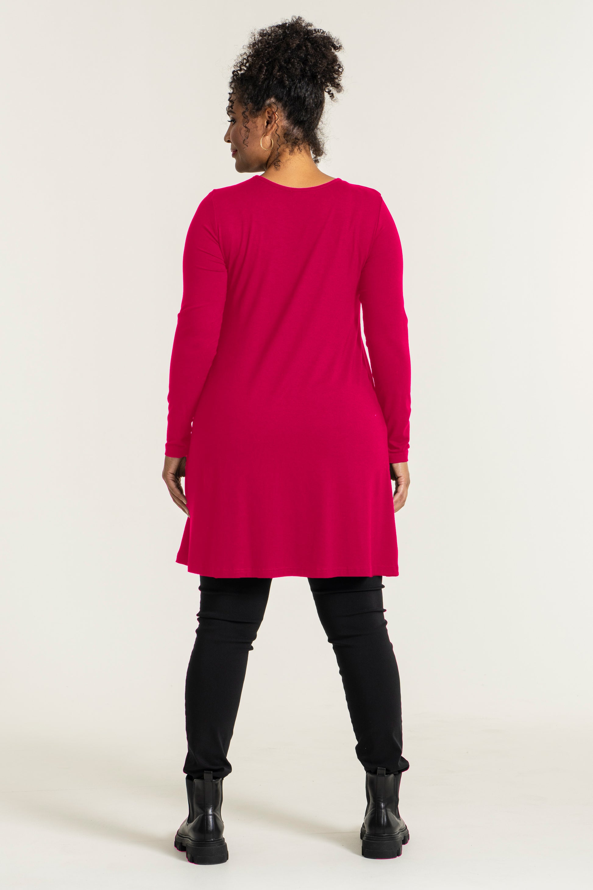 Sandgaard A-shape bluse med lange ærmer T-Shirt Pink