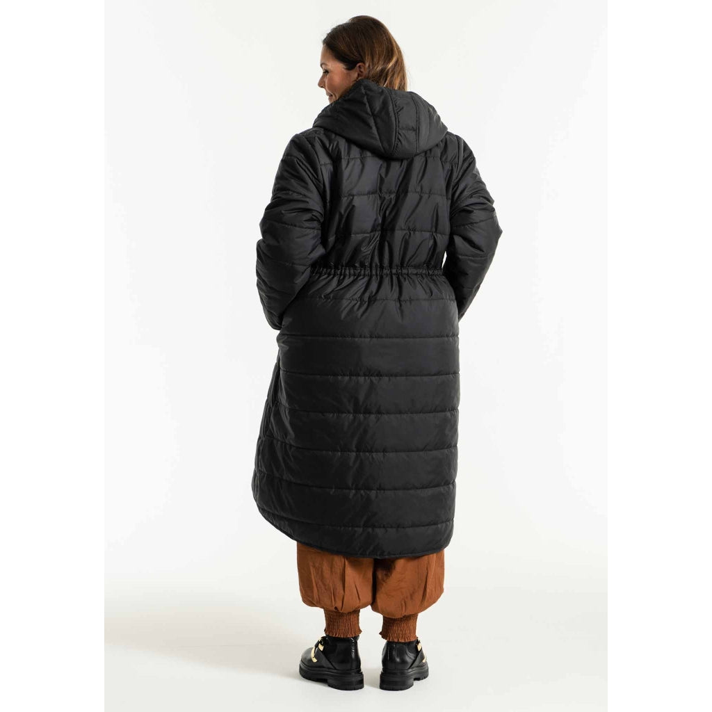 Gozzip Woman Belma Quilted Coat Coat Black
