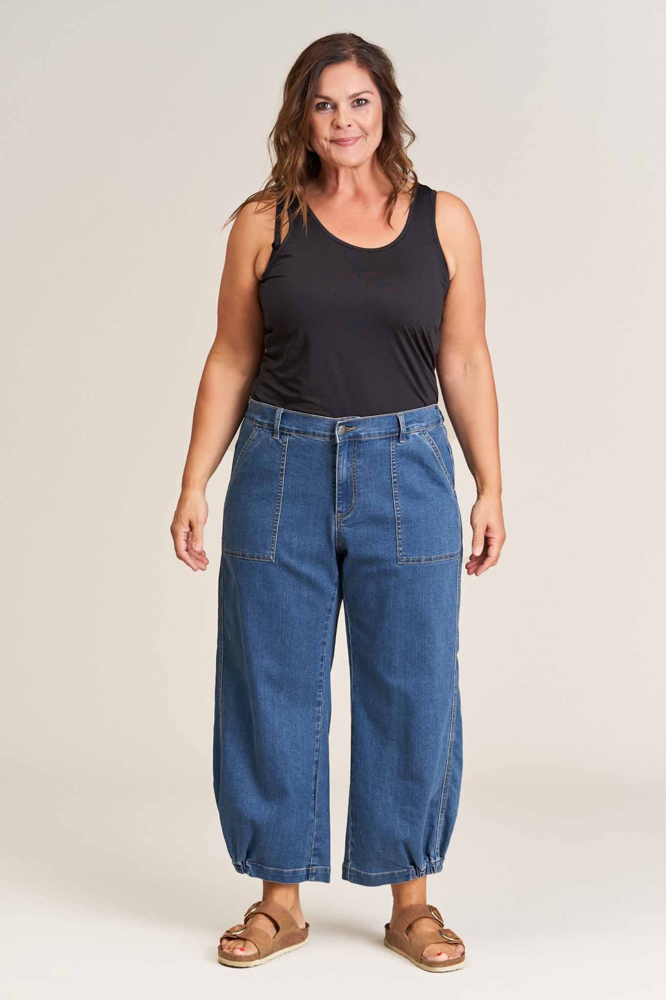 Gozzip Woman Clara Baggy pants Jeans Denim Blue