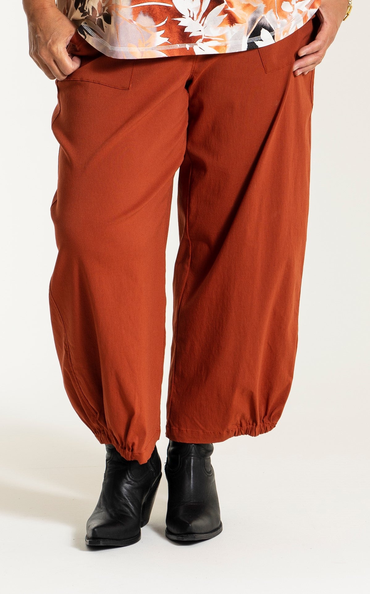 Gozzip Woman Clara Baggy pants Pants 19 Terracotta