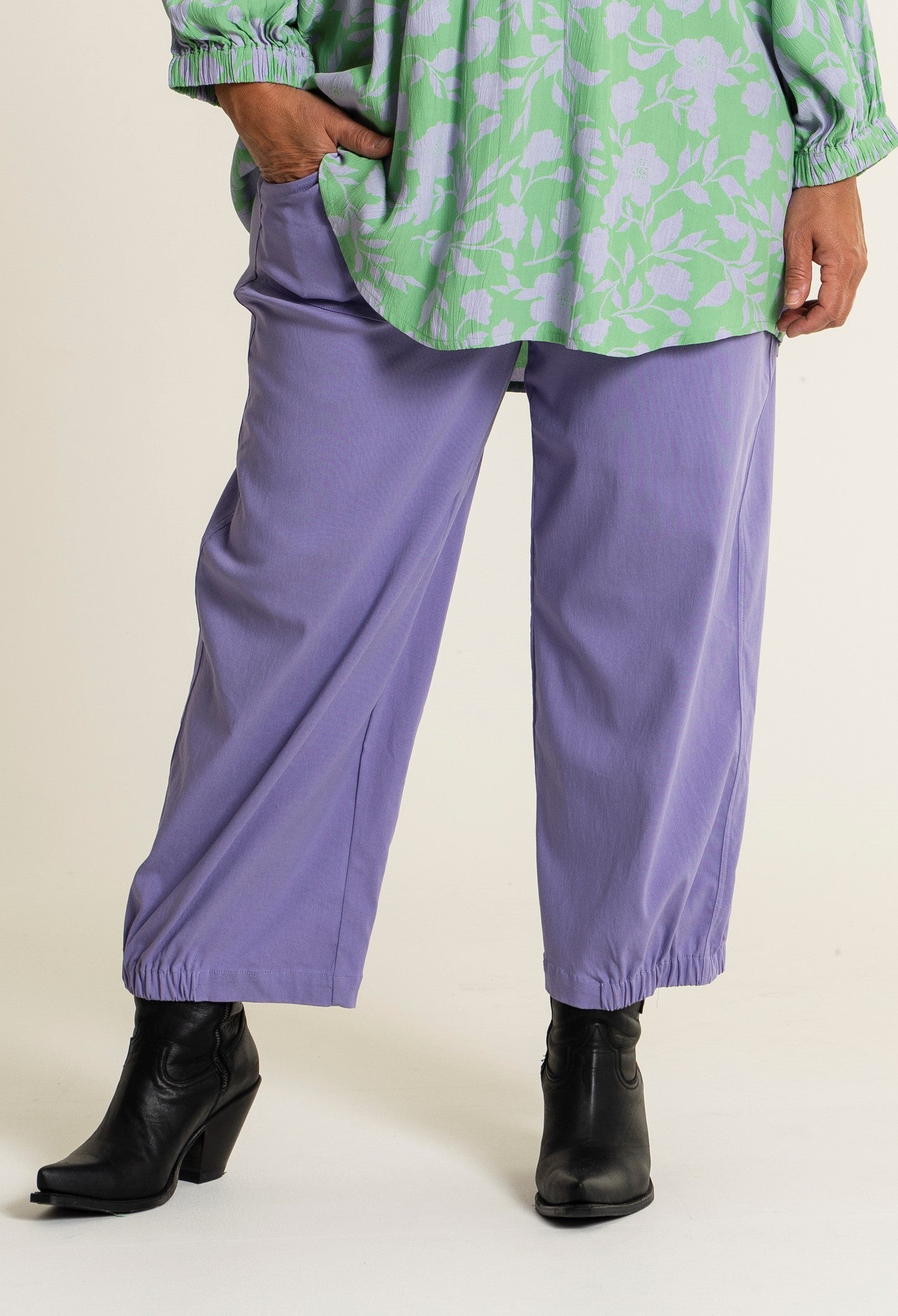 Gozzip Woman Clara Baggy pants Pants 83 Purple