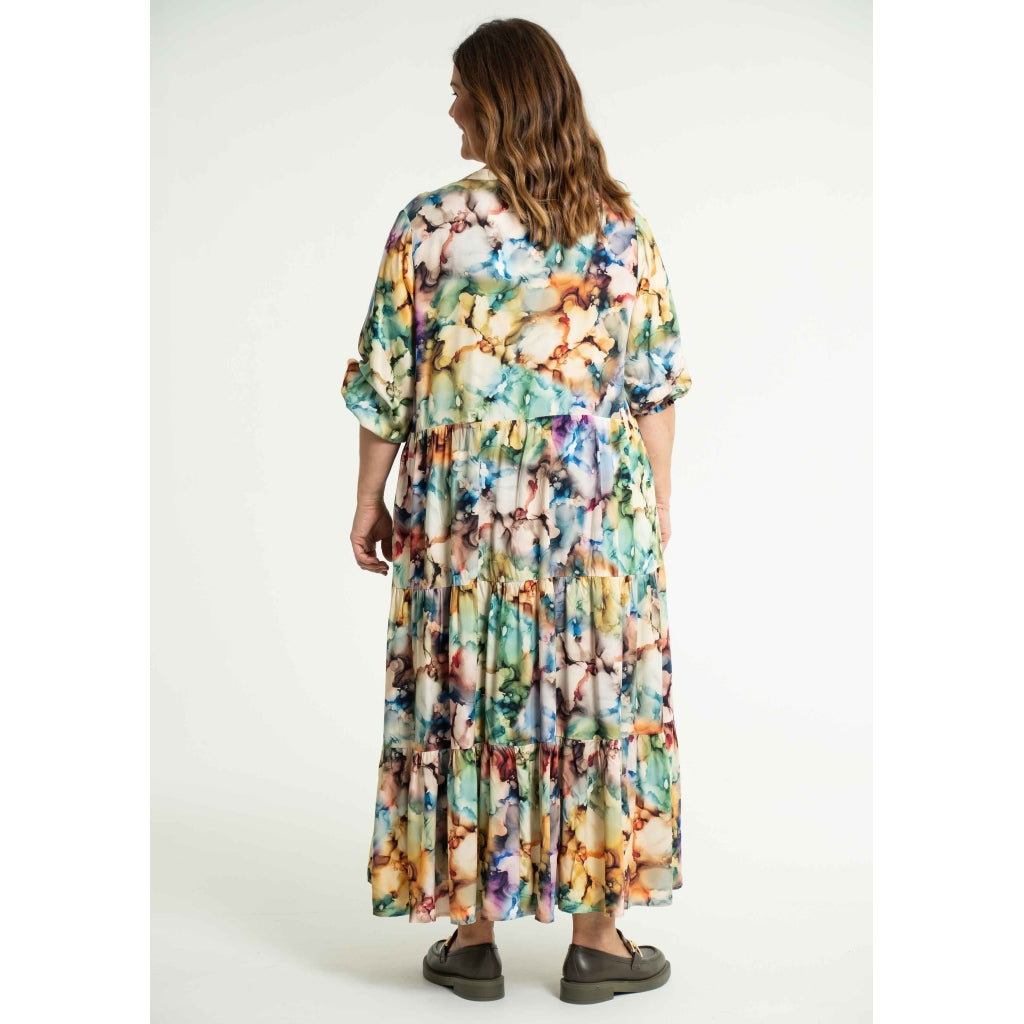 Gozzip Woman Conny Long Dress Long Dress Multi Printed