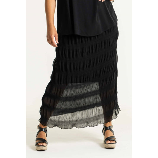 Studio Dafne Long plisse skirt Skirt Black