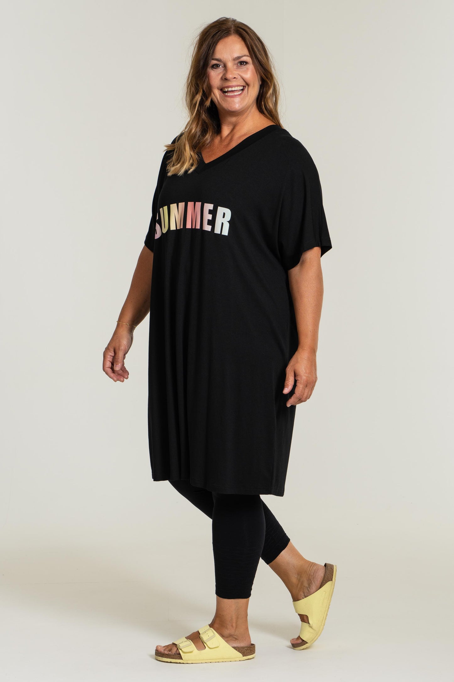Gozzip Woman Ellen Tunic with print - FLERE FARVER Tunic Black