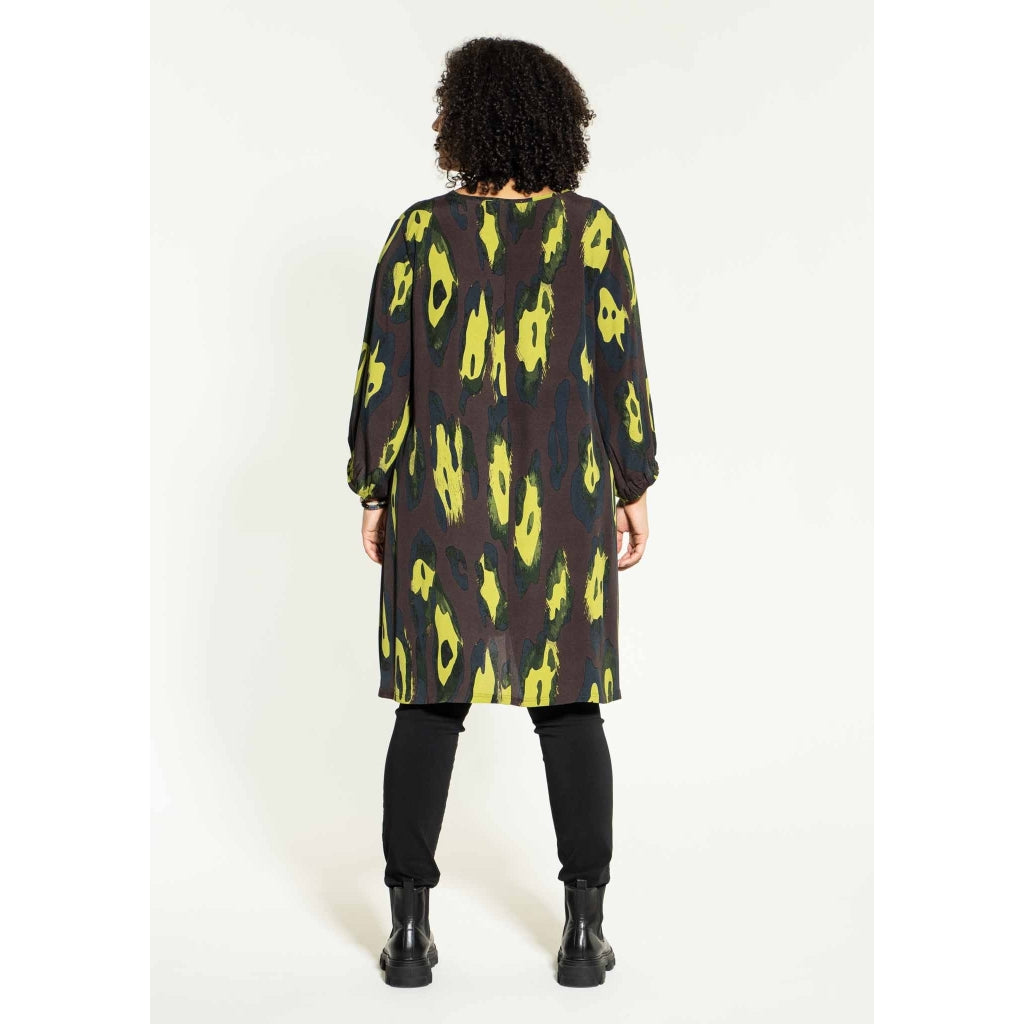 Studio Emily Tunic Tunic Brown with green spots