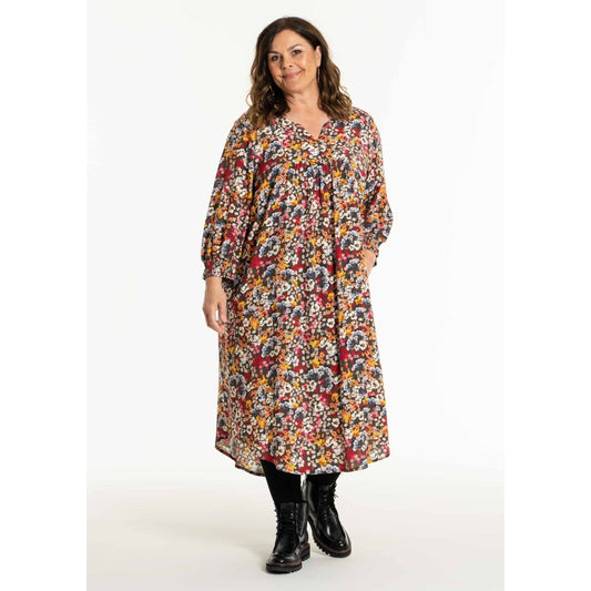 Gozzip Woman GAlice Dress Dress Olive Print