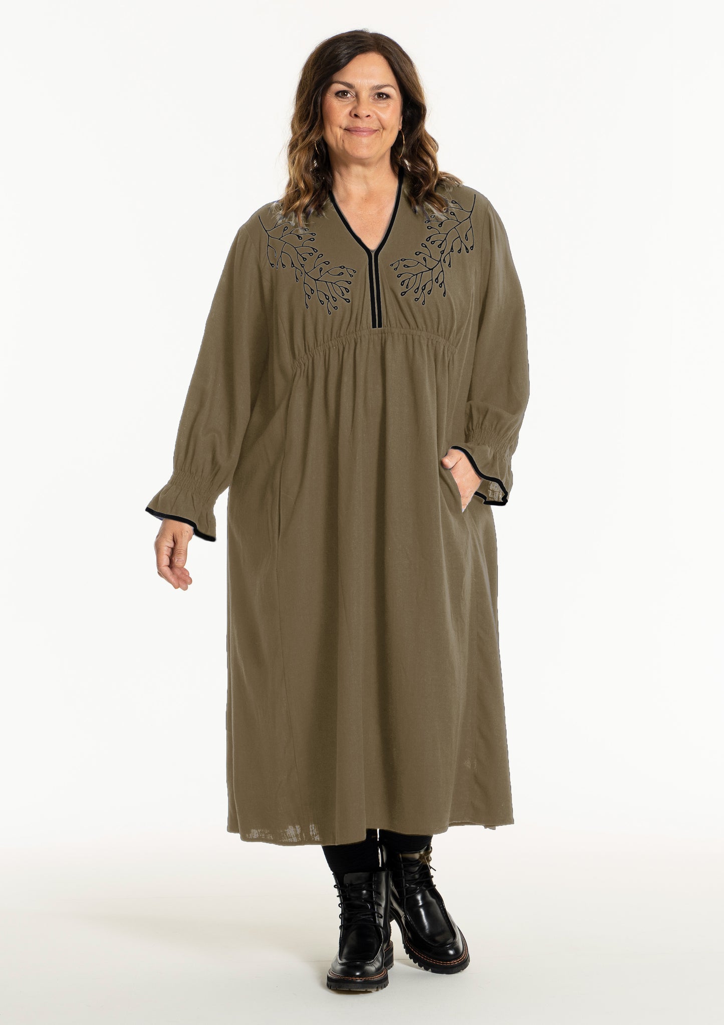 Gozzip Woman GAnna-Lis Dress Dress Olive