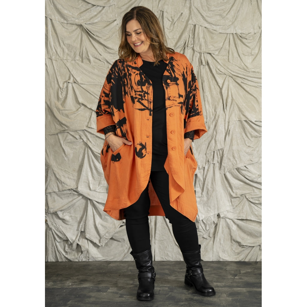 Gozzip Woman GAnne-Line Oversize Jacket Jacket Apricot