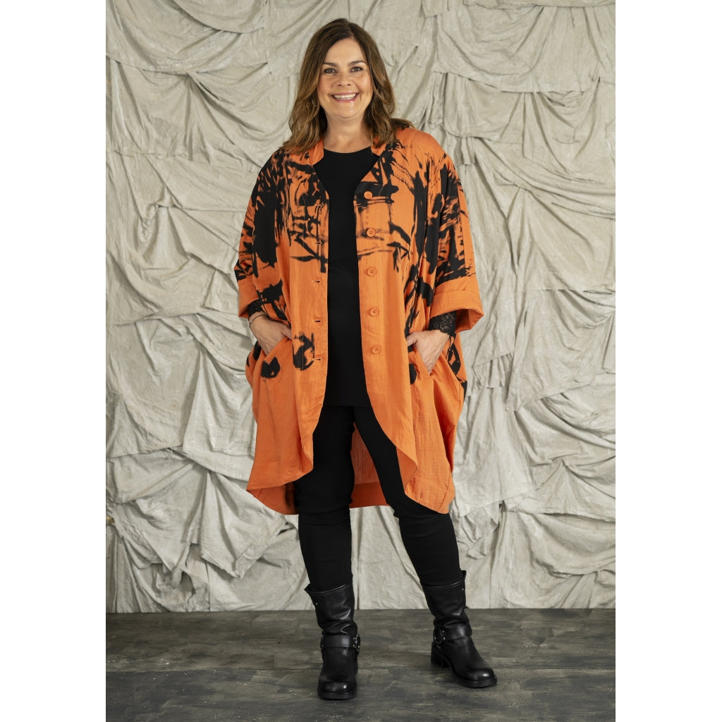 Gozzip Woman GAnne-Line Oversize Jacket Jacket Apricot