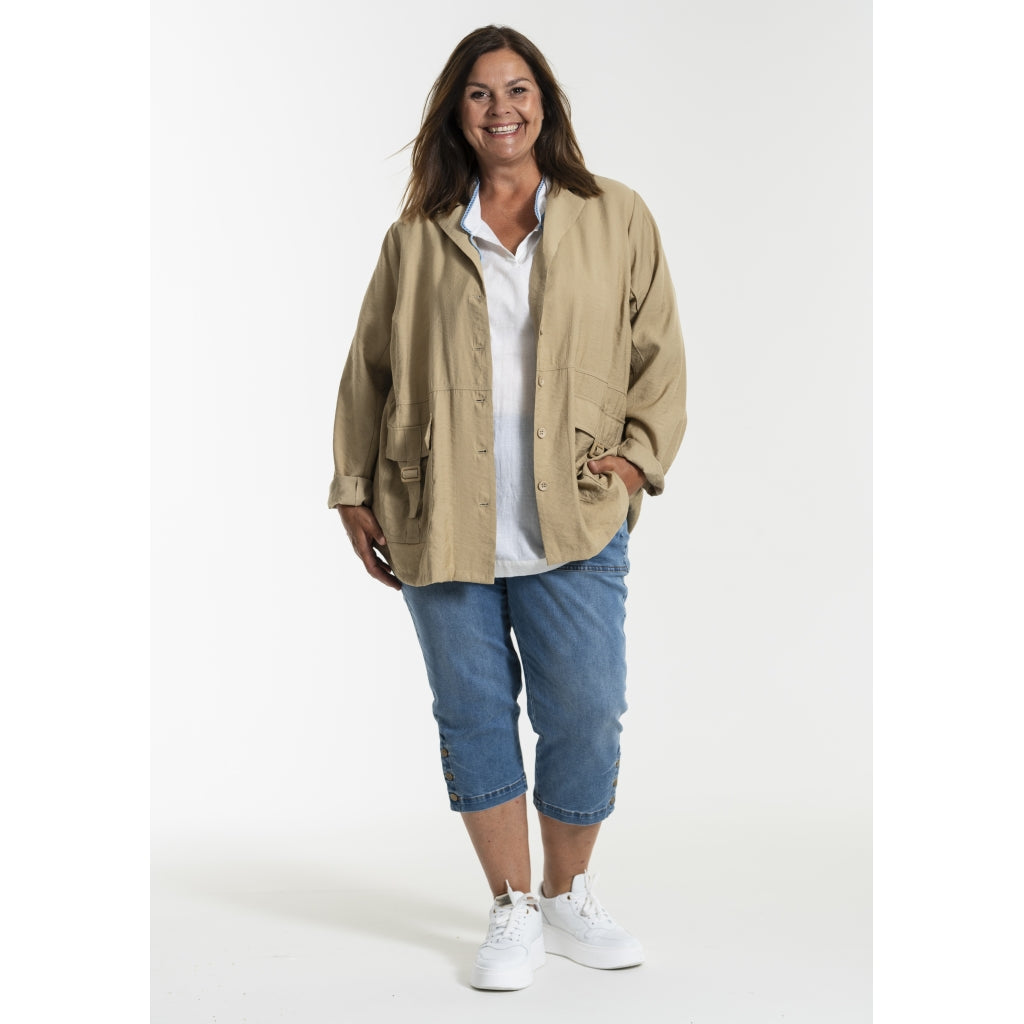 Gozzip Woman GAnnmarie Blazer Jacket Jacket Sand