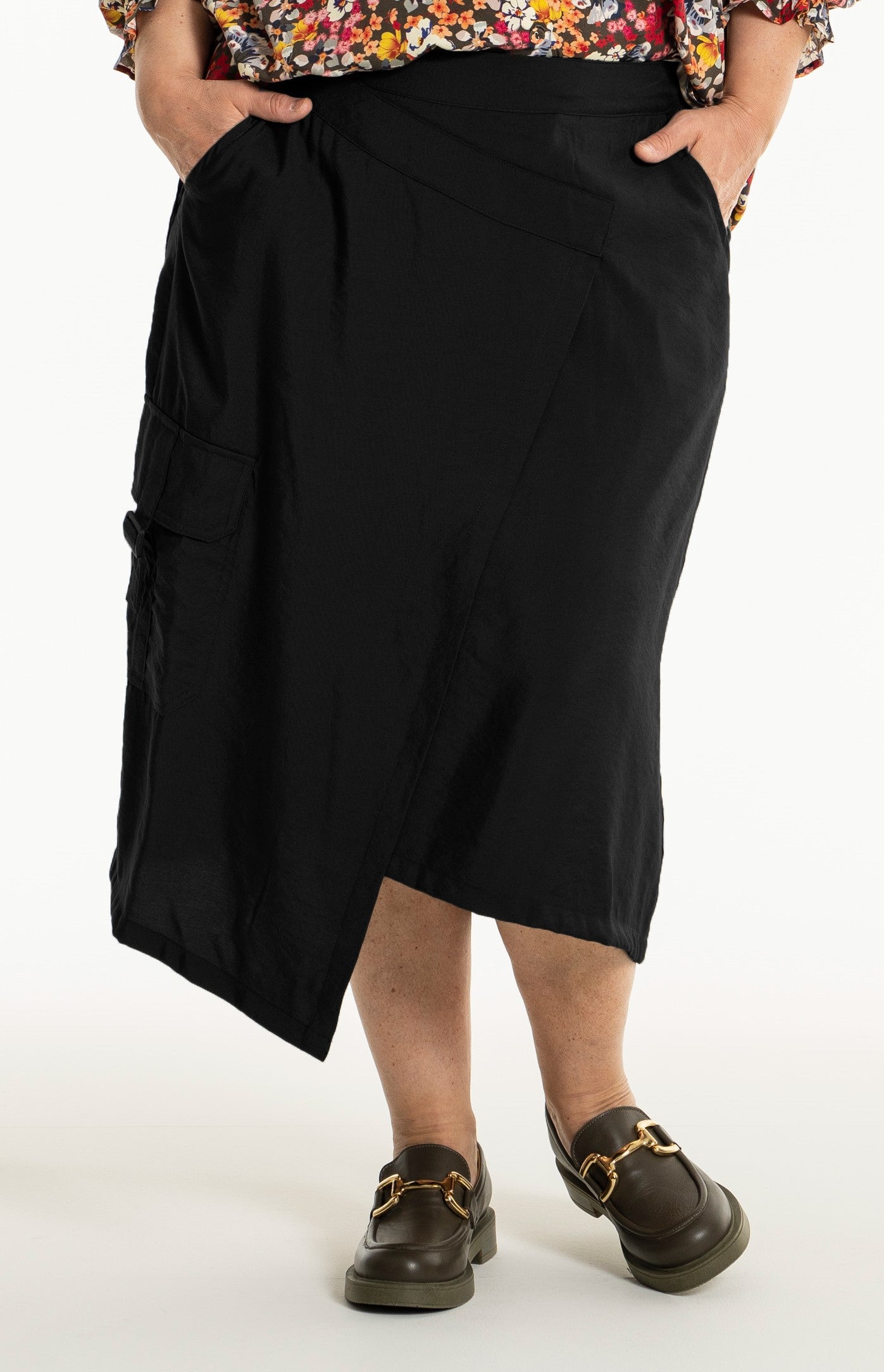 Gozzip Woman GAnnsofie Cargo Skirt Skirt Black