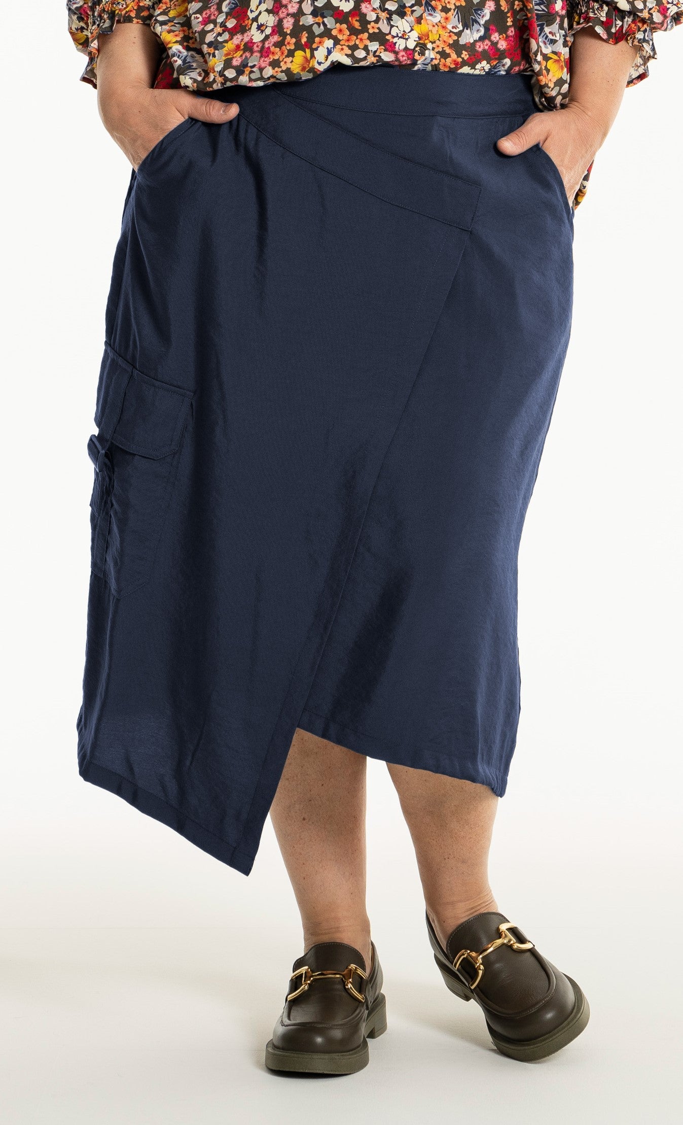 Gozzip Woman GAnnsofie Cargo Skirt Skirt Navy