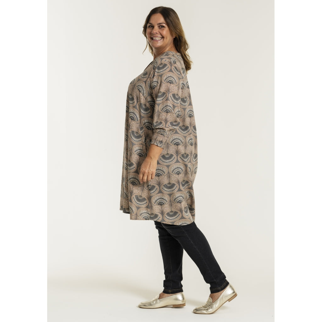 Gozzip Woman GBebbie Tunic Tunic Grey Print