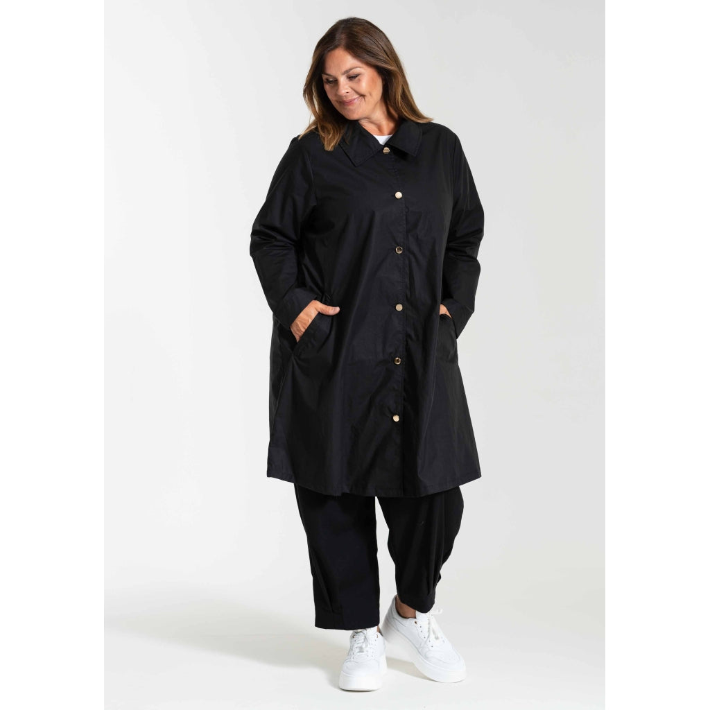 Gozzip Woman GBirdy Trench coat w. waistcoat Coat Black