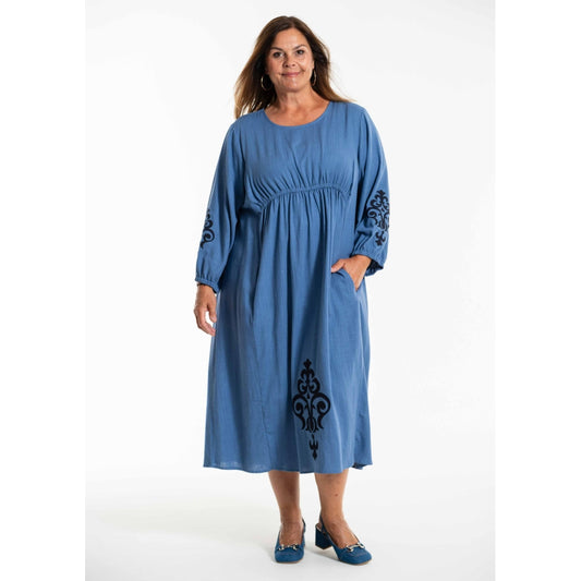 Gozzip Woman GBodil Dress Dress Dusty blue with navy