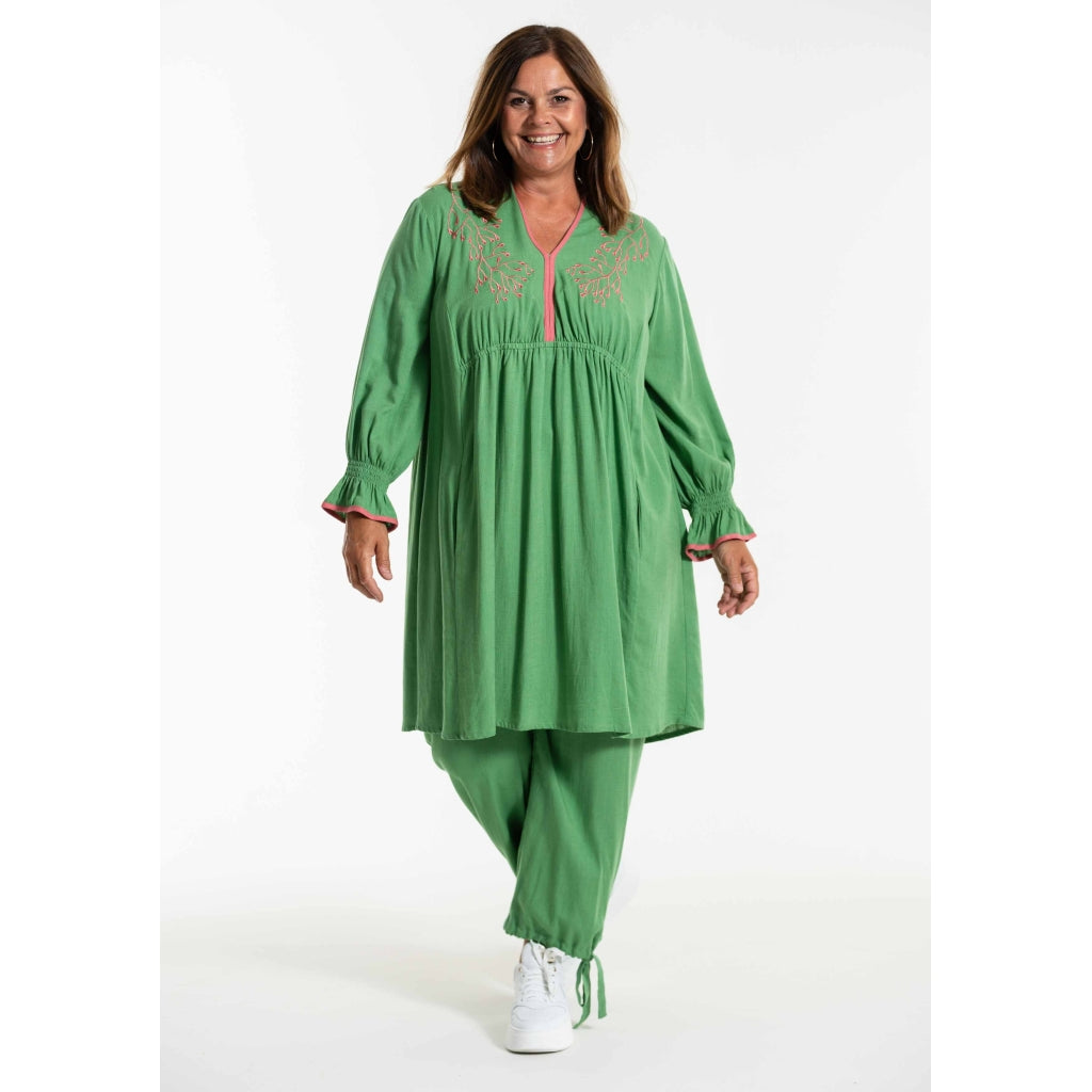Gozzip Woman GBranka Dress Dress Green with coral