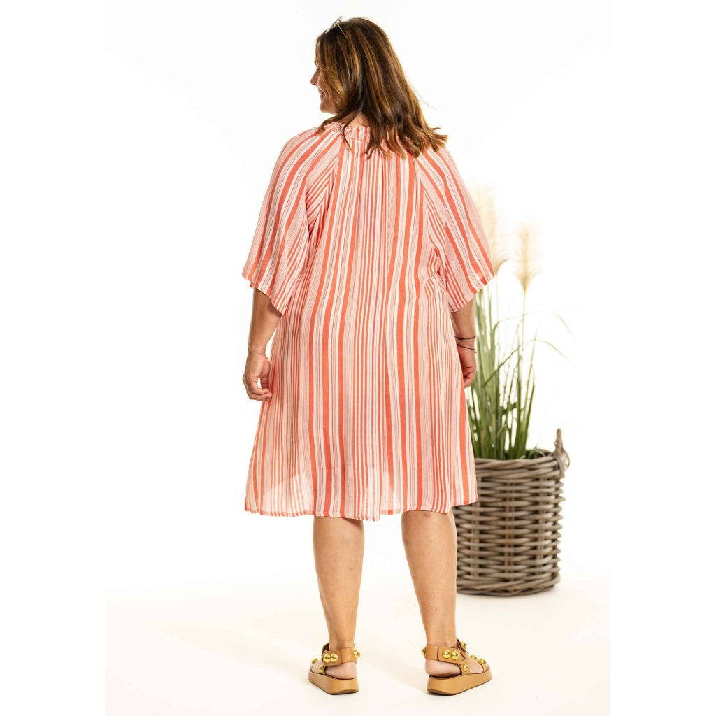 Gozzip Woman GDinne Tunic Tunic Coral stripe