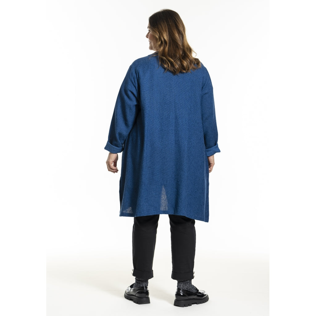 Gozzip Woman GFrance Long Cardigan Long Cardigan Blue