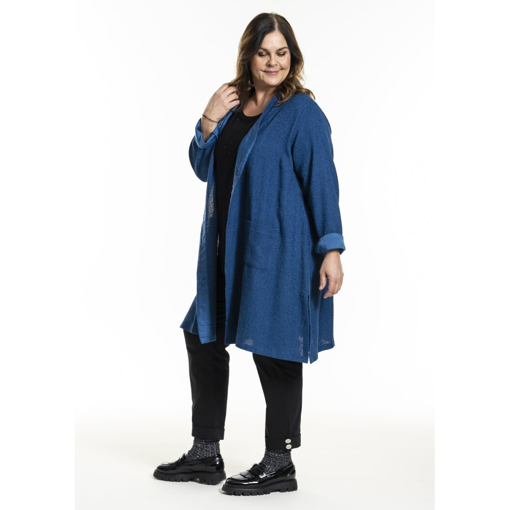 Gozzip Woman GFrance Long Cardigan Long Cardigan Blue