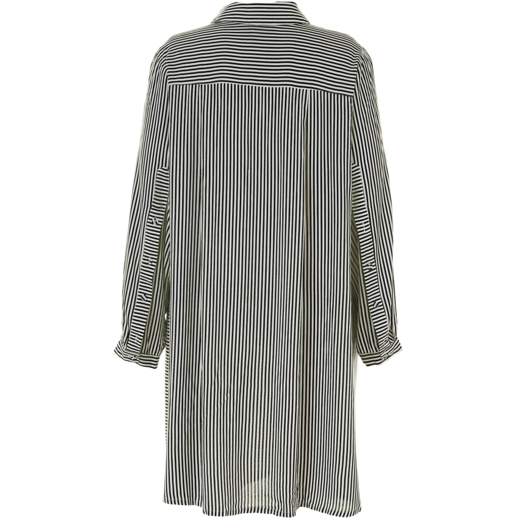 Gozzip Woman GFro Shirt Tunic Tunic Black Stripe