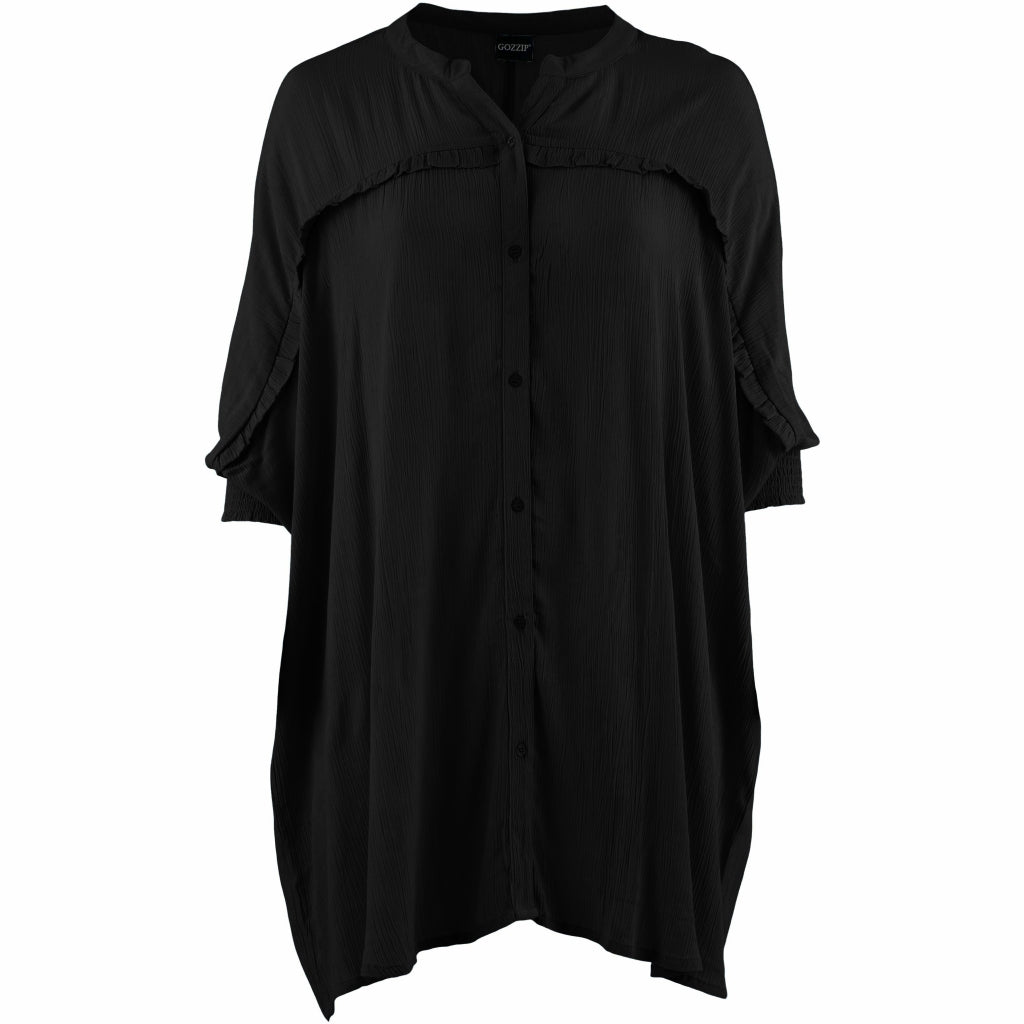 Gozzip Woman GGerda Oversize shirt Tunic Tunic Black