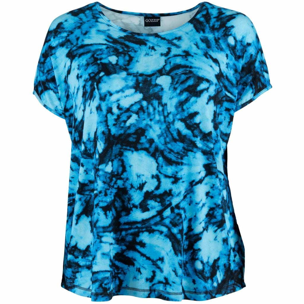 Gozzip Woman GGitte T-shirt with print T-Shirt Blue print