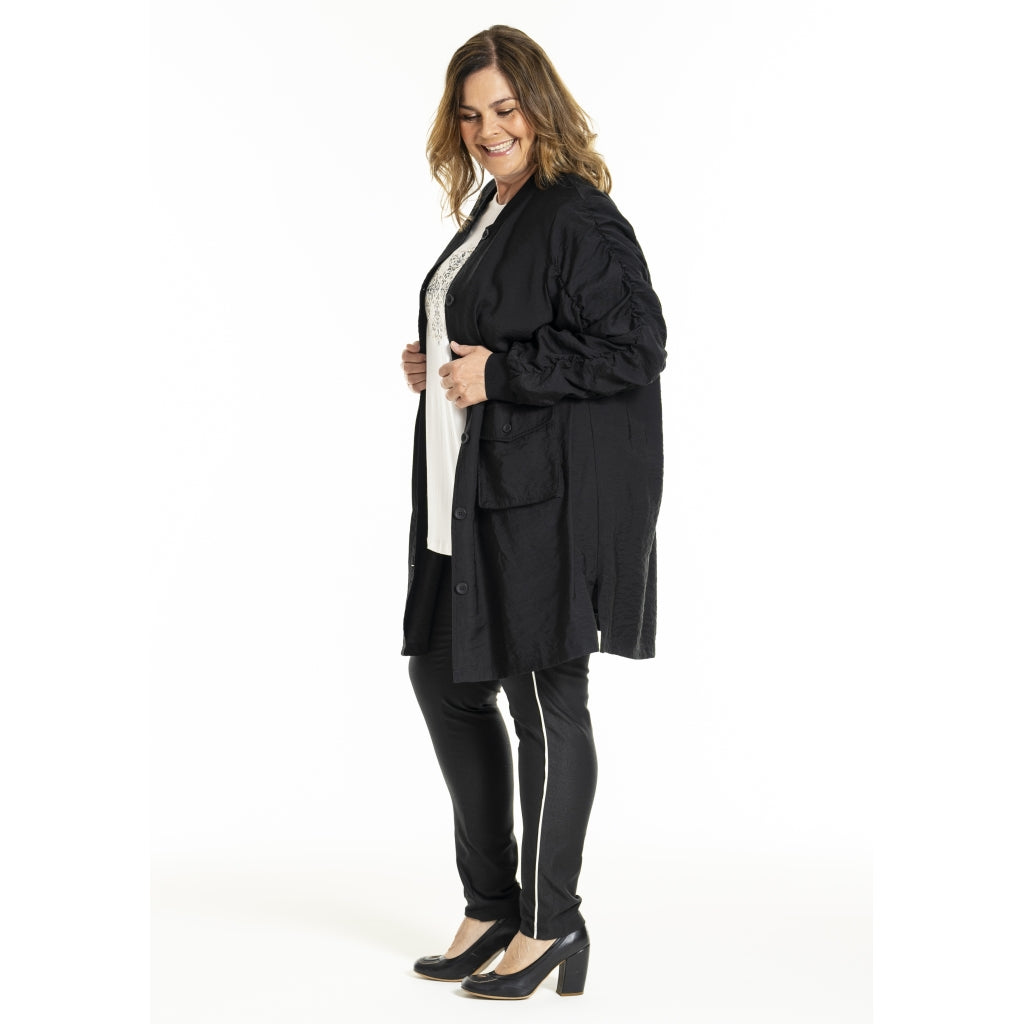 Gozzip Woman GIdina Cardigan Tunic Cardigan Tunic Black