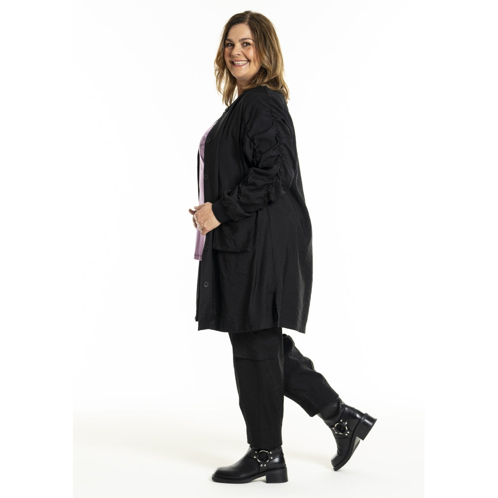 Gozzip Woman GIdina Cardigan Tunic Cardigan Tunic Black