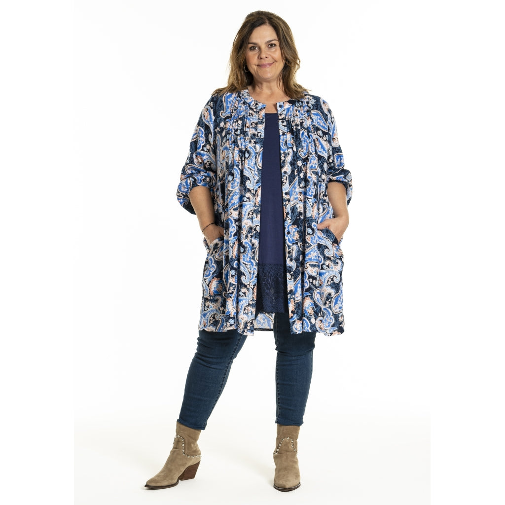 Gozzip Woman GJohanne Shirt Tunic Shirt Tunic Blue Paisley