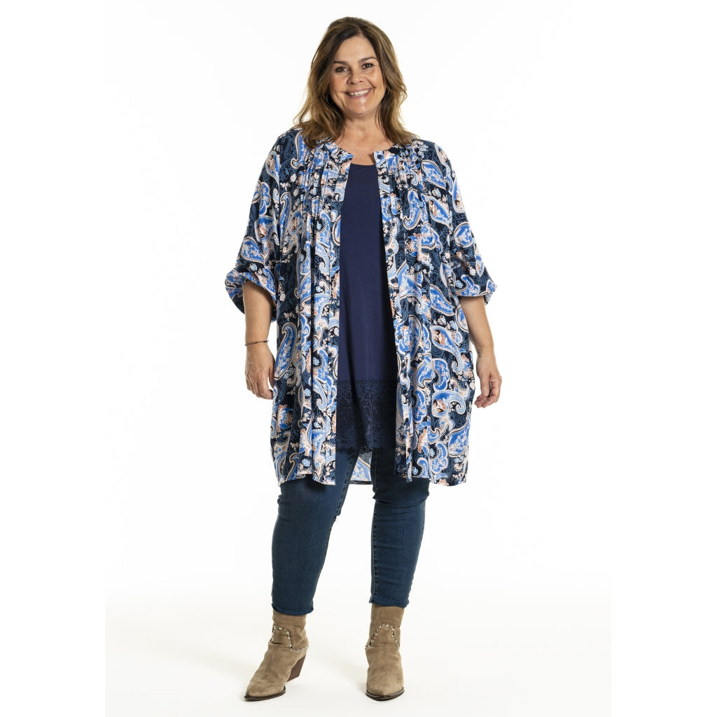 Gozzip Woman GJohanne Shirt Tunic Shirt Tunic Blue Paisley