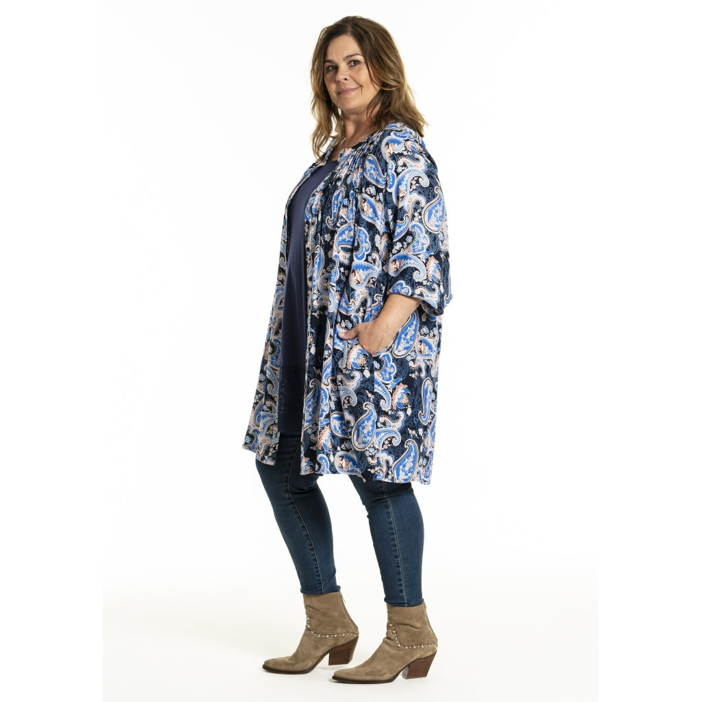 Gozzip Woman GJohanne Shirt Tunic Shirt Tunic Blue Paisley