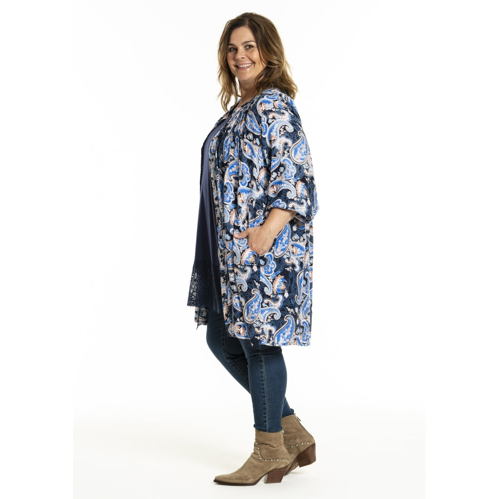 Gozzip Woman GJohanne Shirt Tunic Shirt Tunic Blue Paisley