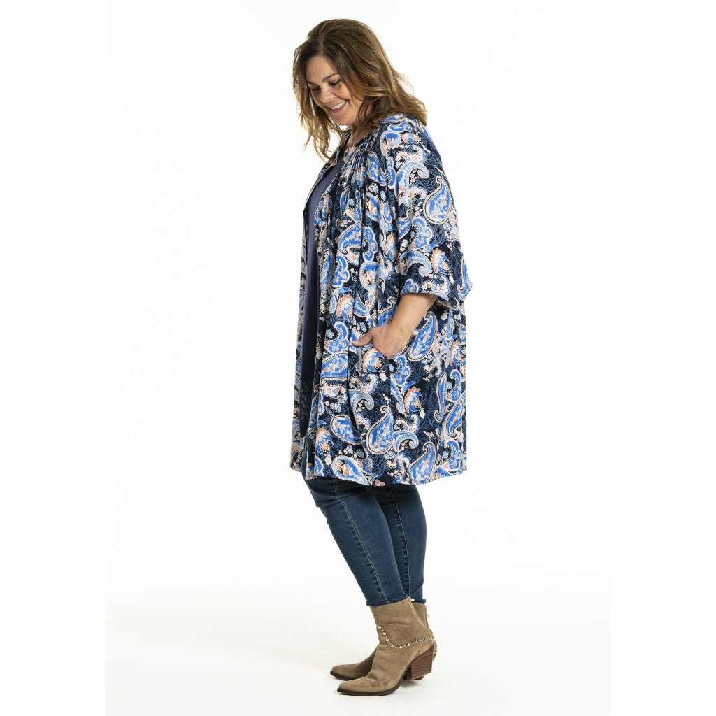 Gozzip Woman GJohanne Shirt Tunic Shirt Tunic Blue Paisley