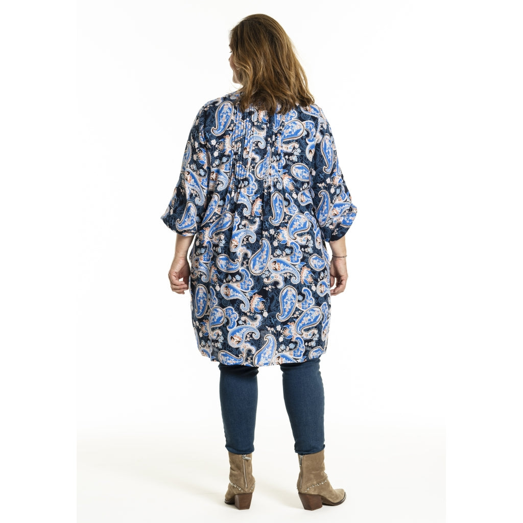 Gozzip Woman GJohanne Shirt Tunic Shirt Tunic Blue Paisley