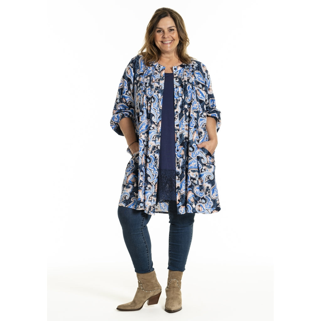 Gozzip Woman GJohanne Shirt Tunic Shirt Tunic Blue Paisley