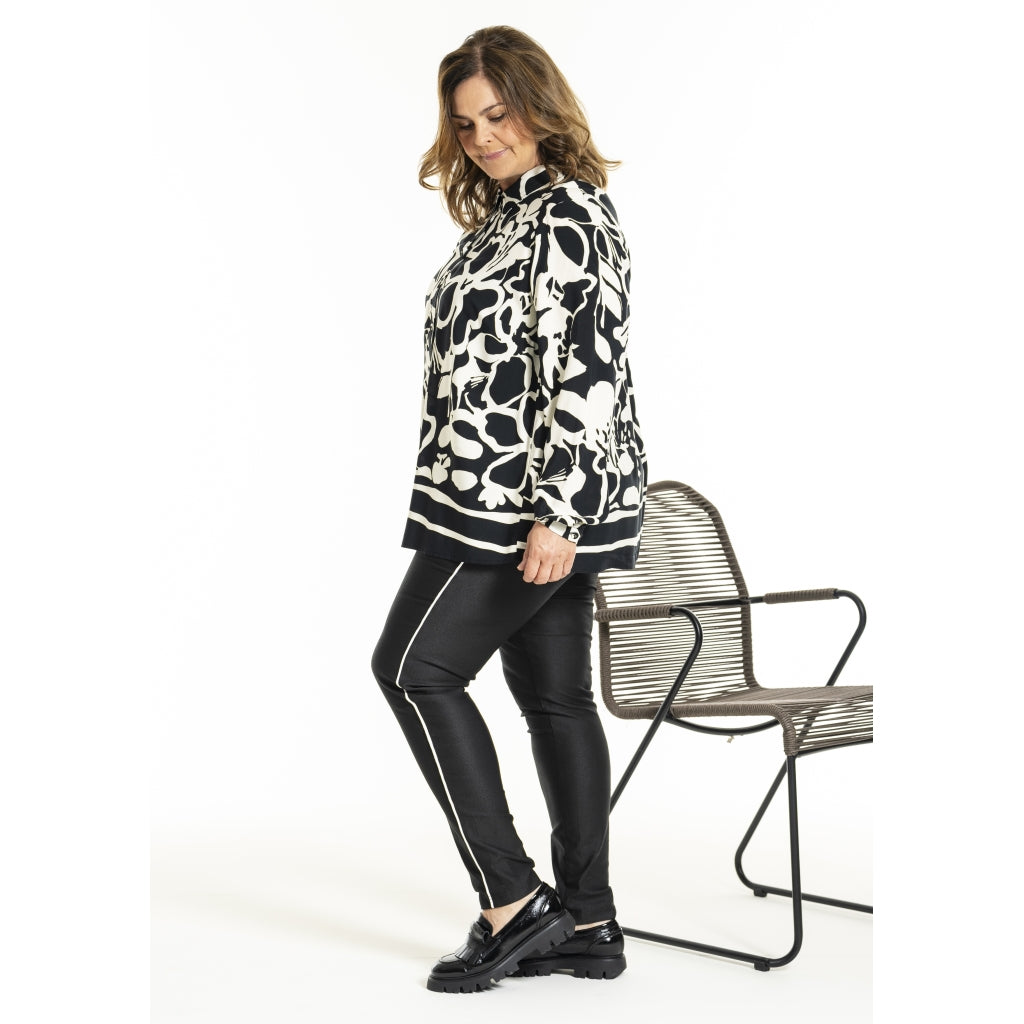 Gozzip Woman GKarina Shirt Shirt Black/Offwhite