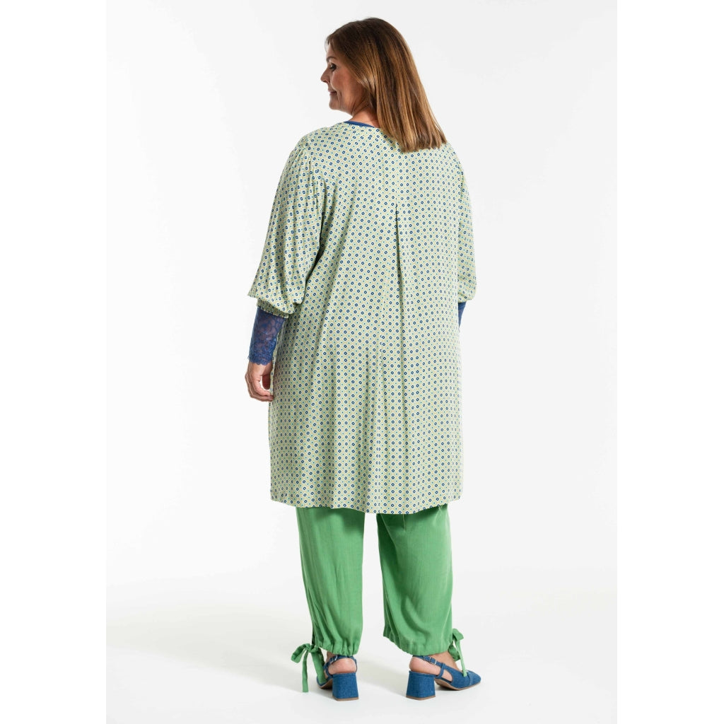 Gozzip Woman GMeta Tunic Tunic Lime Print