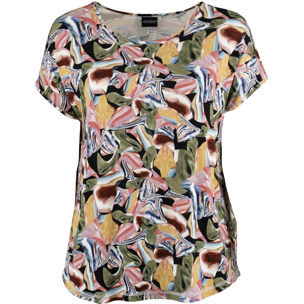 Gozzip Woman Gitte T-shirt T-Shirt Multi Printed