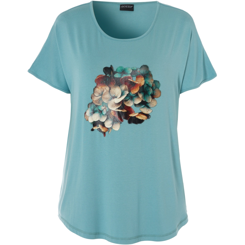 Gozzip Woman Gitte T-shirt with print T-Shirt Aqua