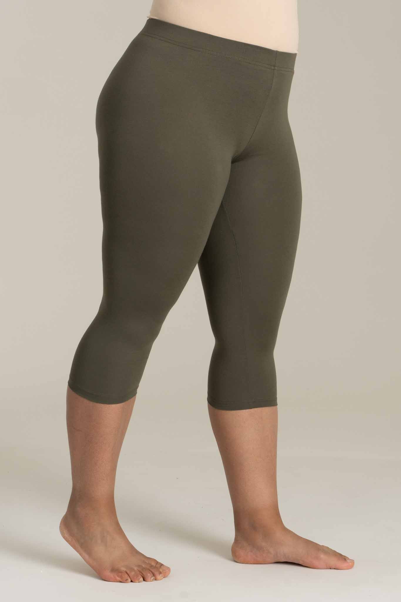 Sandgaard Jersey Leggings 3/4 Leggings Army Green