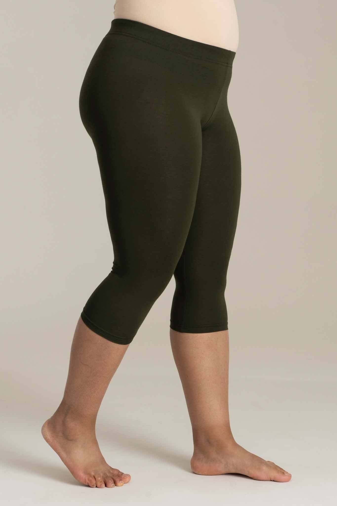 Sandgaard Jersey Leggings 3/4 Leggings Khakigreen