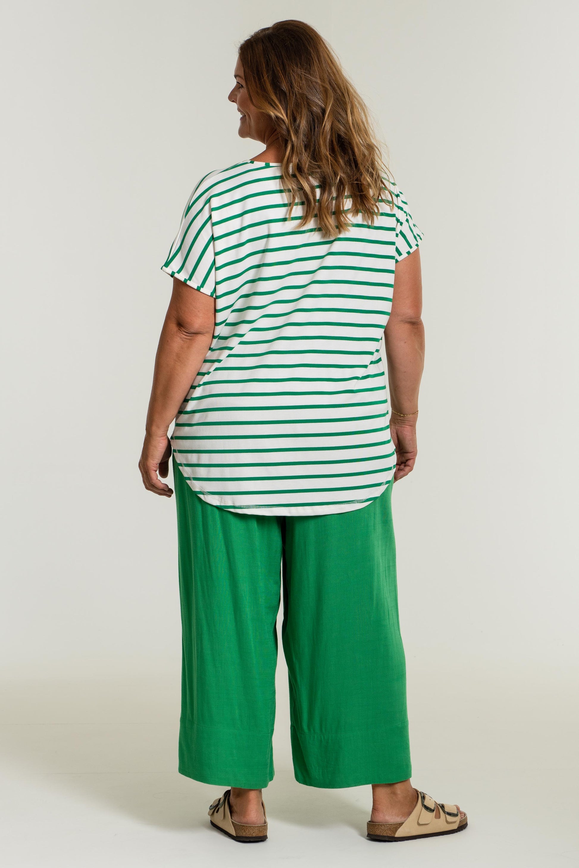 Gozzip Woman Karina Loose 3/4 pants - FLERE FARVER 3/4 Loose Pant Green