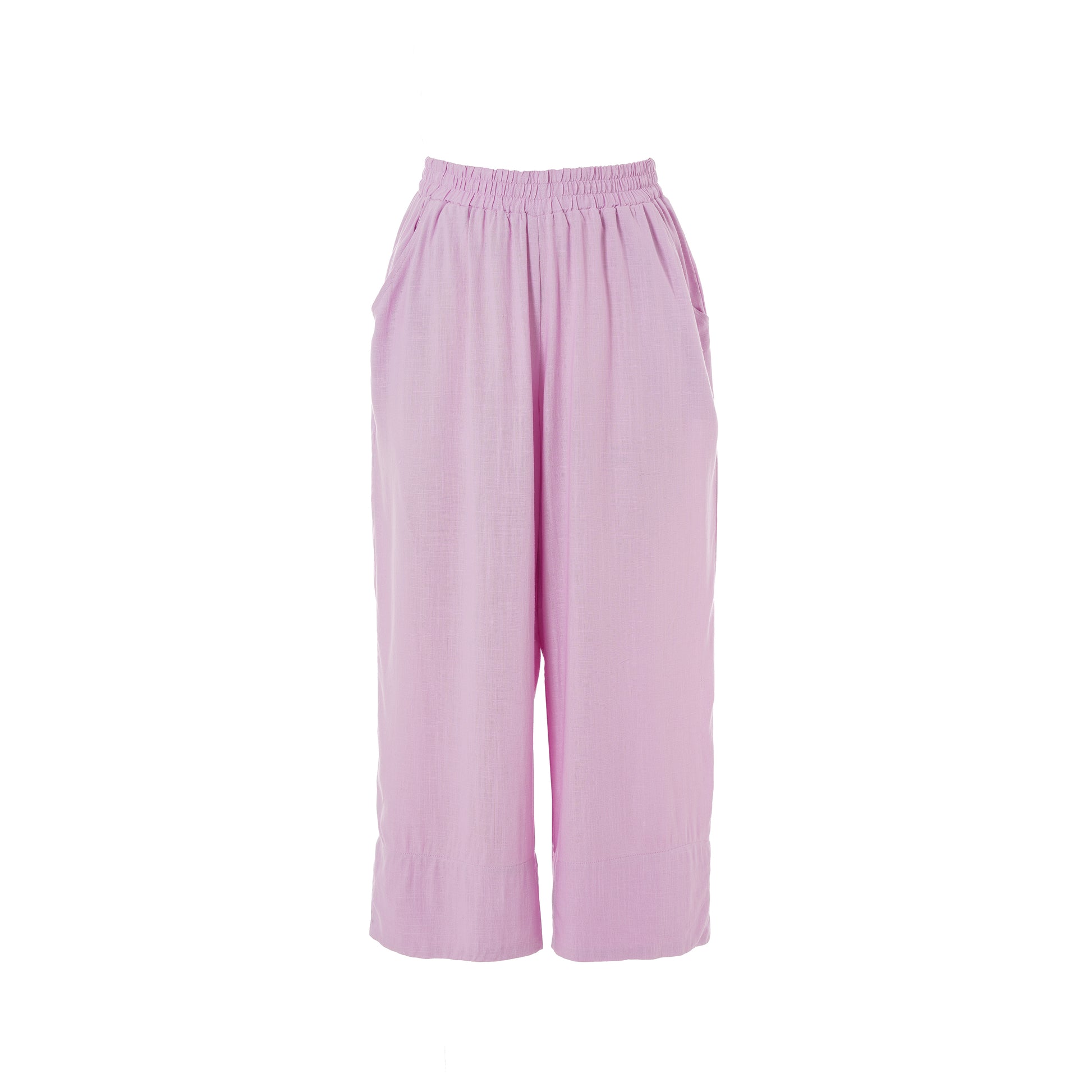 Gozzip Woman Karina Loose 3/4 pants - FLERE FARVER 3/4 Loose Pant Pink Lavendel