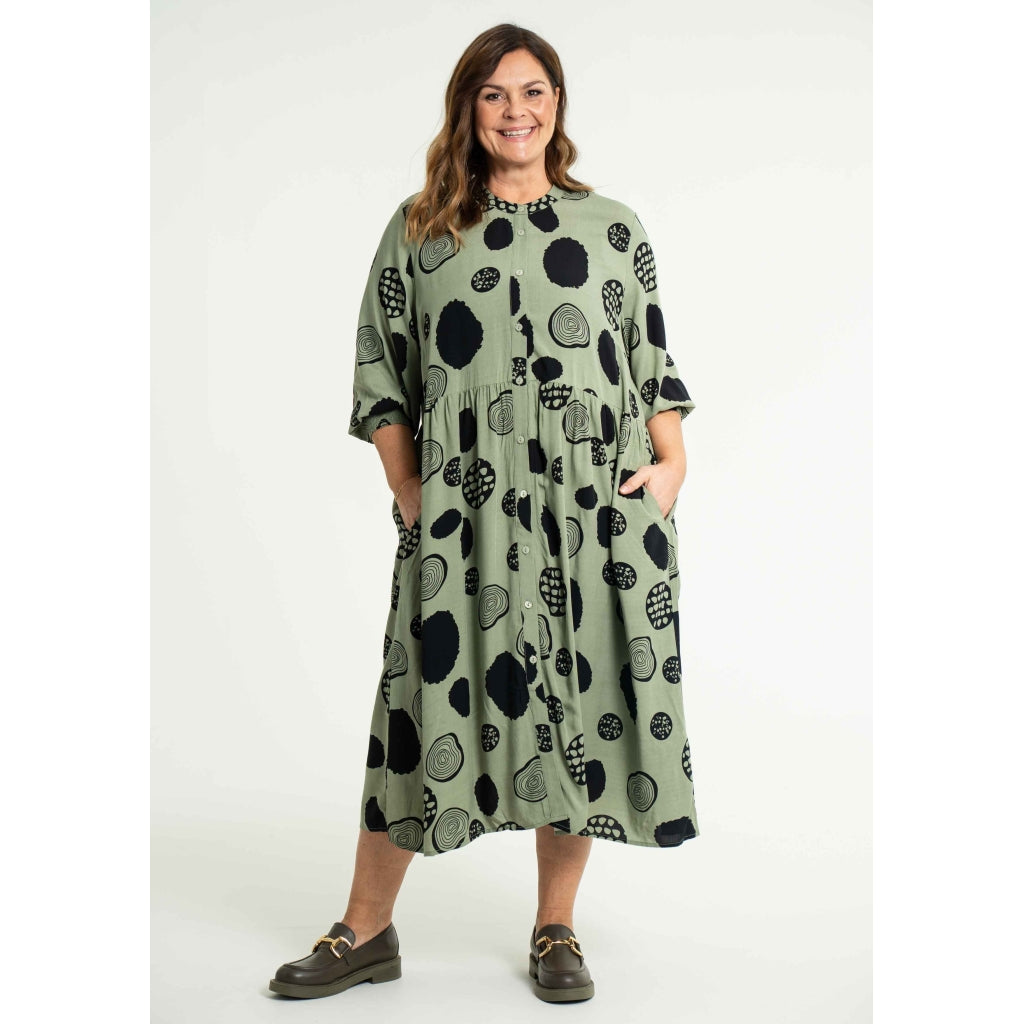Gozzip Woman Kia Dress Dress Dusty Green