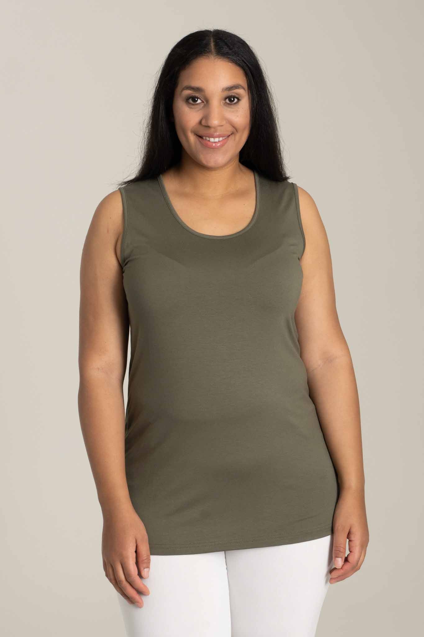 Sandgaard Kort panel top Top Army Green