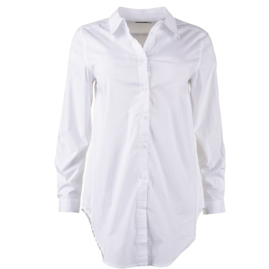 Sandgaard Lang Skjorte Shirt White