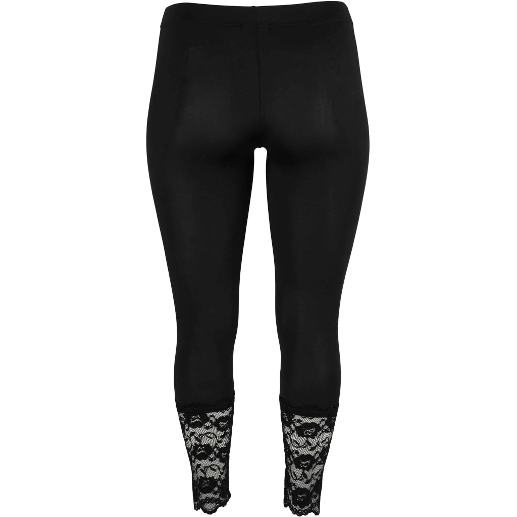 Sandgaard Leggings med blonde detalje Pants Black