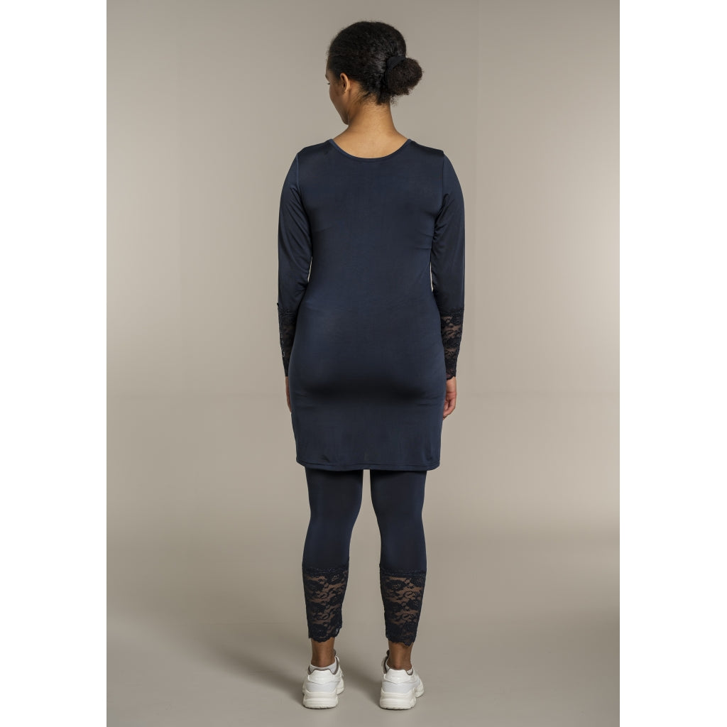 Sandgaard Leggings med blonde detalje Pants Dark Blue