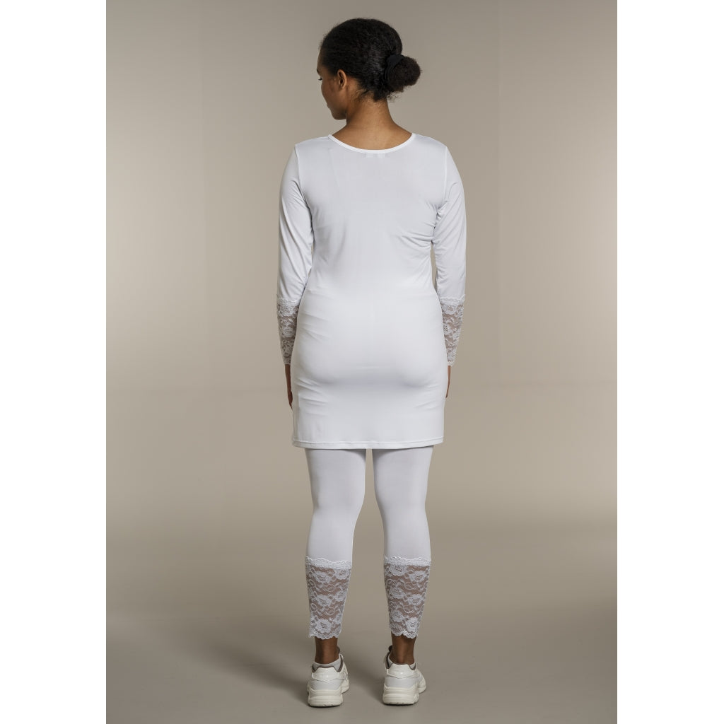 Sandgaard Leggings med blonde detalje Pants White