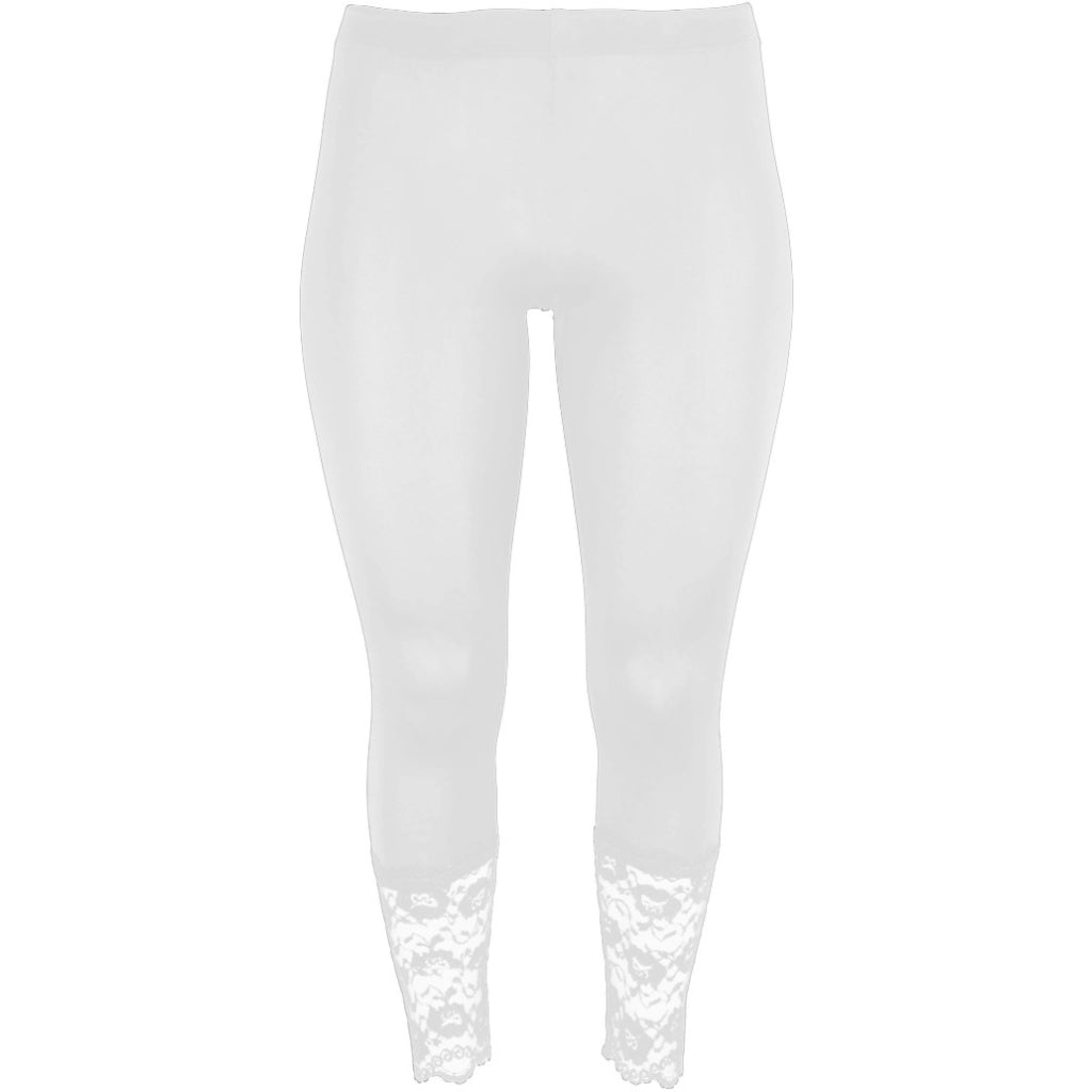 Sandgaard Leggings med blonde detalje Pants White